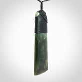 Large Jade Toki pendant. Hand carved from a lovely piece of local New Zealand Jade.